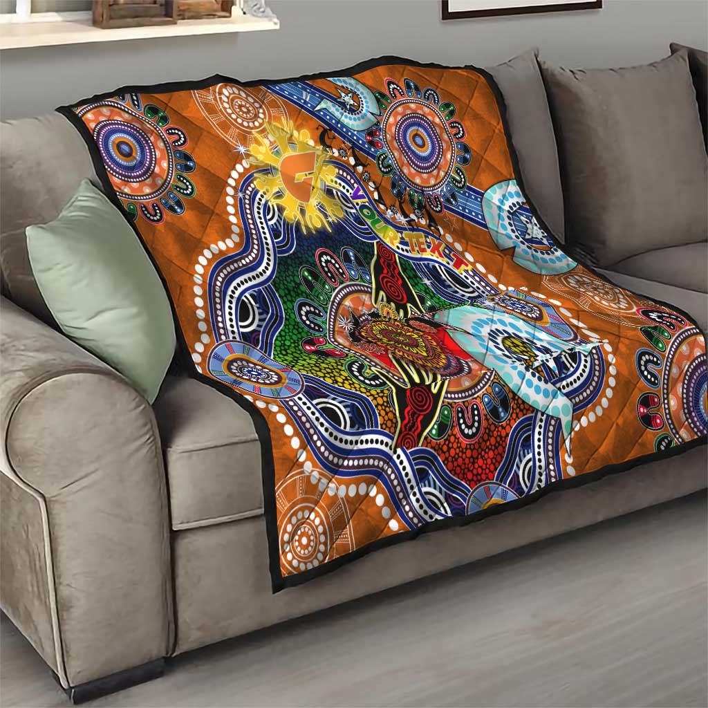 Custom NAIDOC Week 2024 GWS Giants Quilt Australia Aboriginal Dot Painting