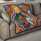 Custom NAIDOC Week 2024 GWS Giants Quilt Australia Aboriginal Dot Painting