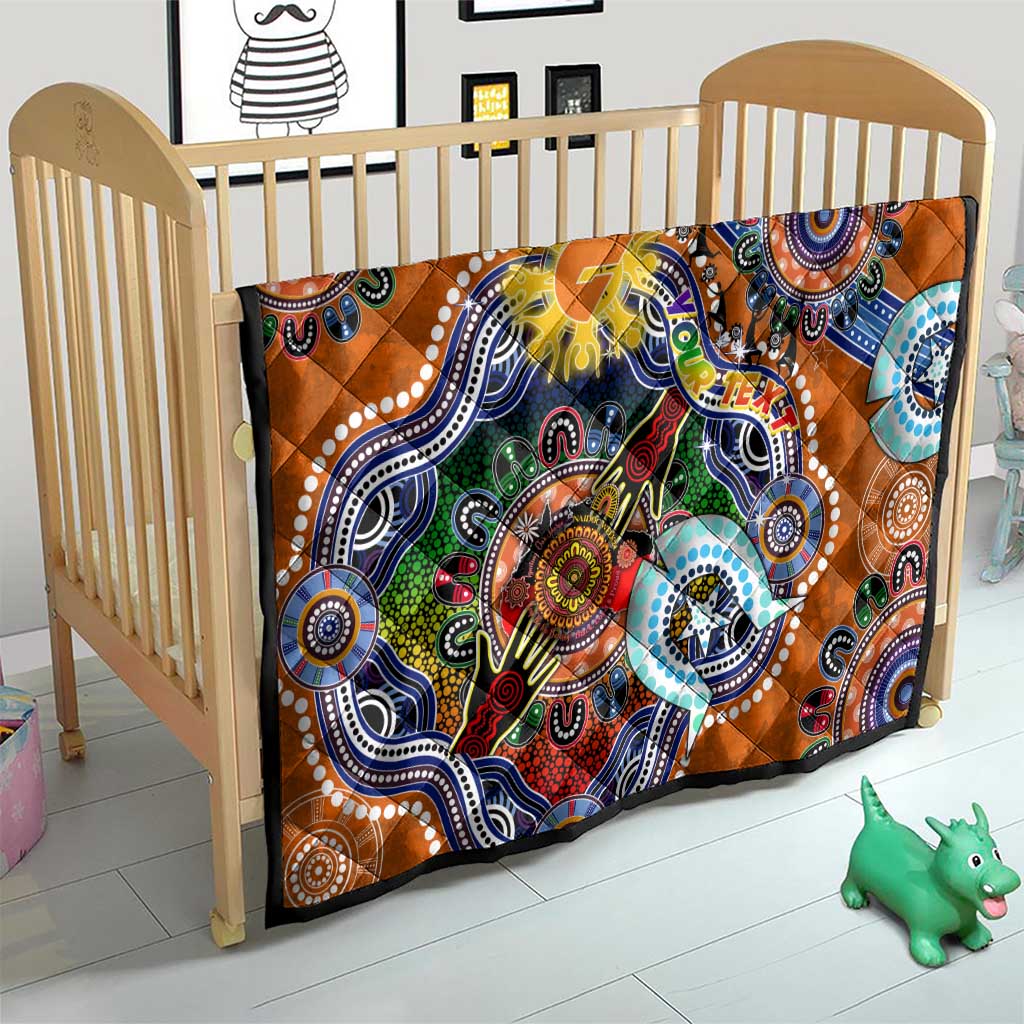 Custom NAIDOC Week 2024 GWS Giants Quilt Australia Aboriginal Dot Painting