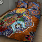 Custom NAIDOC Week 2024 GWS Giants Quilt Bed Set Australia Aboriginal Dot Painting