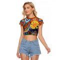 Custom NAIDOC Week 2024 GWS Giants Raglan Cropped T Shirt Australia Aboriginal Dot Painting