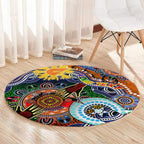 Custom NAIDOC Week 2024 GWS Giants Round Carpet Australia Aboriginal Dot Painting