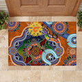 Custom NAIDOC Week 2024 GWS Giants Rubber Doormat Australia Aboriginal Dot Painting