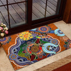 Custom NAIDOC Week 2024 GWS Giants Rubber Doormat Australia Aboriginal Dot Painting
