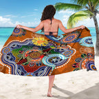 Custom NAIDOC Week 2024 GWS Giants Sarong Australia Aboriginal Dot Painting