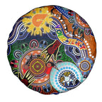 Custom NAIDOC Week 2024 GWS Giants Spare Tire Cover Australia Aboriginal Dot Painting