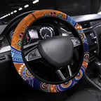 NAIDOC Week 2024 GWS Giants Steering Wheel Cover Australia Aboriginal Dot Painting