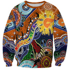 Custom NAIDOC Week 2024 GWS Giants Sweatshirt Australia Aboriginal Dot Painting