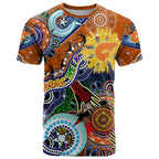 Custom NAIDOC Week 2024 GWS Giants T Shirt Australia Aboriginal Dot Painting