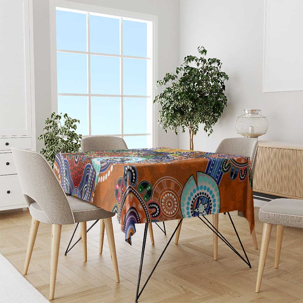 Custom NAIDOC Week 2024 GWS Giants Tablecloth Australia Aboriginal Dot Painting