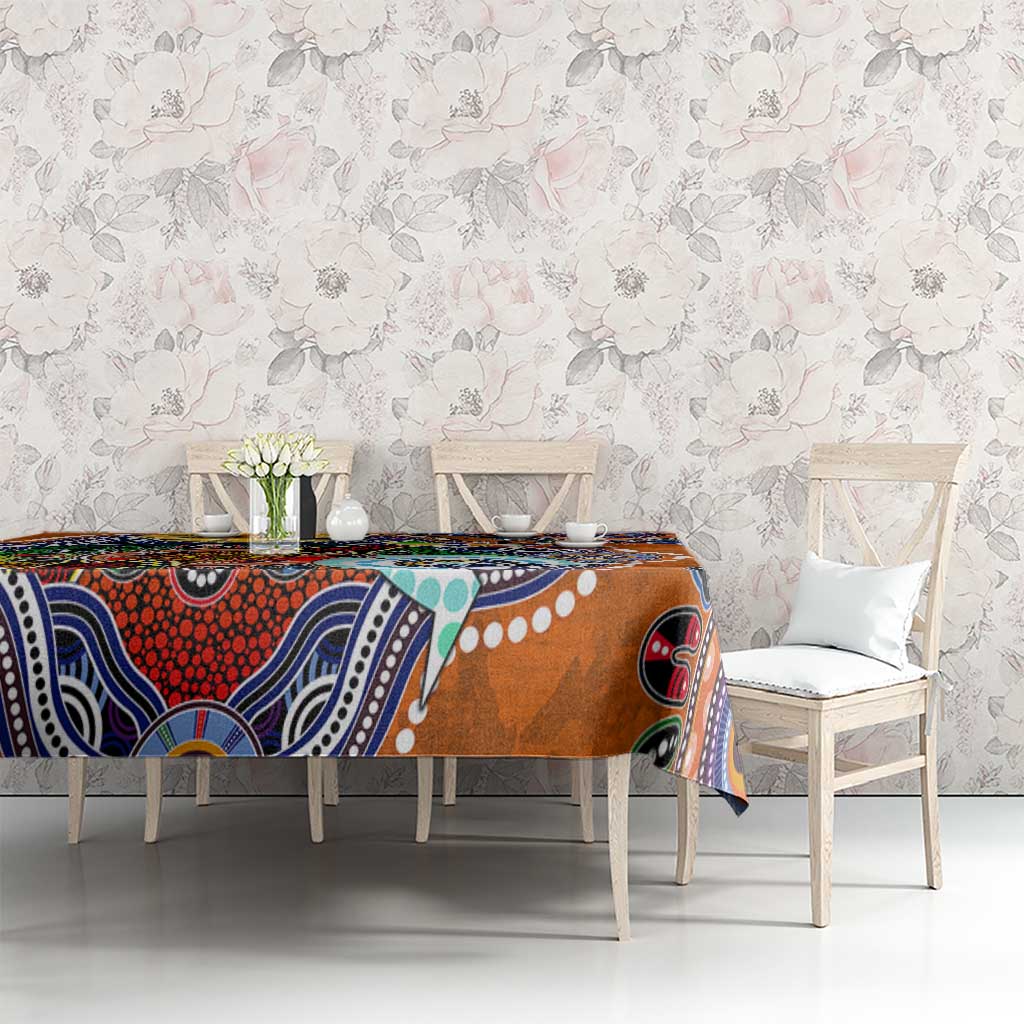 Custom NAIDOC Week 2024 GWS Giants Tablecloth Australia Aboriginal Dot Painting