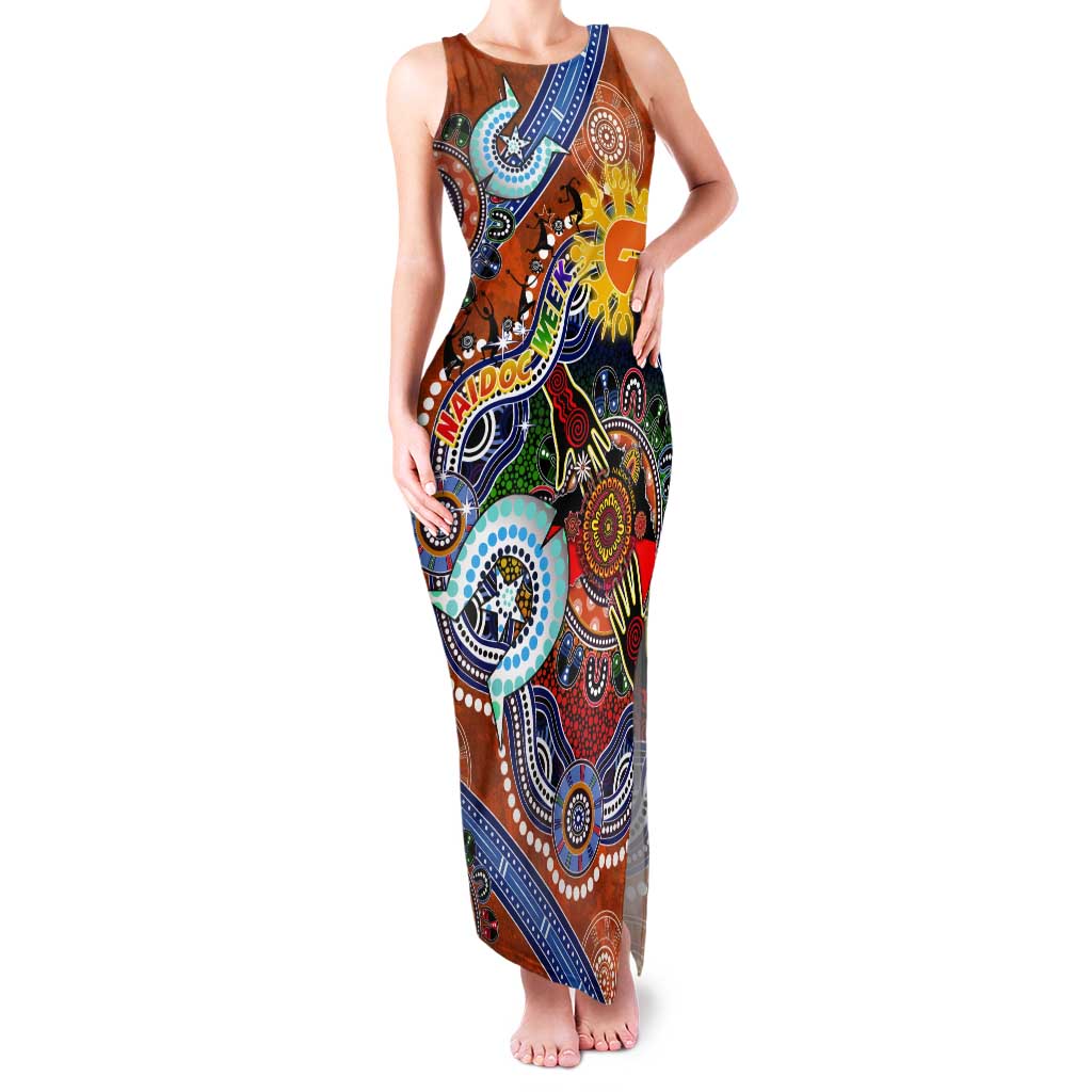 Custom NAIDOC Week 2024 GWS Giants Tank Maxi Dress Australia Aboriginal Dot Painting
