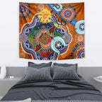 Custom NAIDOC Week 2024 GWS Giants Tapestry Australia Aboriginal Dot Painting
