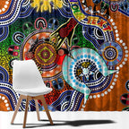 Custom NAIDOC Week 2024 GWS Giants Window Curtain Australia Aboriginal Dot Painting