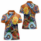 Custom NAIDOC Week 2024 GWS Giants Women Polo Shirt Australia Aboriginal Dot Painting