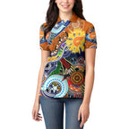Custom NAIDOC Week 2024 GWS Giants Women Polo Shirt Australia Aboriginal Dot Painting
