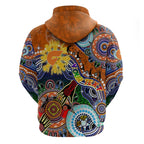 Custom NAIDOC Week 2024 GWS Giants Zip Hoodie Australia Aboriginal Dot Painting