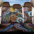 Custom NAIDOC Week 2024 Hawthorn Hawks Back Car Seat Cover Australia Aboriginal Dot Painting
