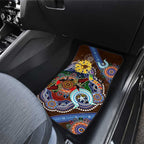 Custom NAIDOC Week 2024 Hawthorn Hawks Car Mats Australia Aboriginal Dot Painting