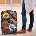 Custom NAIDOC Week 2024 Hawthorn Hawks Luggage Cover Australia Aboriginal Dot Painting