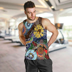 Custom NAIDOC Week 2024 Hawthorn Hawks Men Tank Top Australia Aboriginal Dot Painting