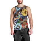 Custom NAIDOC Week 2024 Hawthorn Hawks Men Tank Top Australia Aboriginal Dot Painting