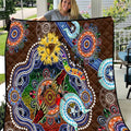 Custom NAIDOC Week 2024 Hawthorn Hawks Quilt Australia Aboriginal Dot Painting