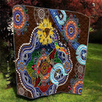 Custom NAIDOC Week 2024 Hawthorn Hawks Quilt Australia Aboriginal Dot Painting