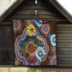 Custom NAIDOC Week 2024 Hawthorn Hawks Quilt Australia Aboriginal Dot Painting