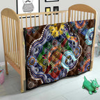 Custom NAIDOC Week 2024 Hawthorn Hawks Quilt Australia Aboriginal Dot Painting
