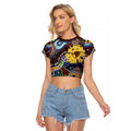 Custom NAIDOC Week 2024 Hawthorn Hawks Raglan Cropped T Shirt Australia Aboriginal Dot Painting