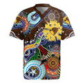 Custom NAIDOC Week 2024 Hawthorn Hawks Rugby Jersey Australia Aboriginal Dot Painting