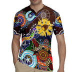 Custom NAIDOC Week 2024 Hawthorn Hawks Rugby Jersey Australia Aboriginal Dot Painting