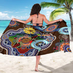 Custom NAIDOC Week 2024 Hawthorn Hawks Sarong Australia Aboriginal Dot Painting