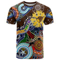 Custom NAIDOC Week 2024 Hawthorn Hawks T Shirt Australia Aboriginal Dot Painting