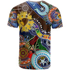 Custom NAIDOC Week 2024 Hawthorn Hawks T Shirt Australia Aboriginal Dot Painting