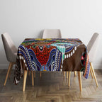 Custom NAIDOC Week 2024 Hawthorn Hawks Tablecloth Australia Aboriginal Dot Painting