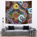 Custom NAIDOC Week 2024 Hawthorn Hawks Tapestry Australia Aboriginal Dot Painting