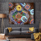 Custom NAIDOC Week 2024 Hawthorn Hawks Tapestry Australia Aboriginal Dot Painting