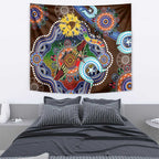 Custom NAIDOC Week 2024 Hawthorn Hawks Tapestry Australia Aboriginal Dot Painting