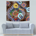 Custom NAIDOC Week 2024 Hawthorn Hawks Tapestry Australia Aboriginal Dot Painting