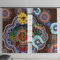 Custom NAIDOC Week 2024 Hawthorn Hawks Window Curtain Australia Aboriginal Dot Painting