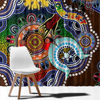 Custom NAIDOC Week 2024 Hawthorn Hawks Window Curtain Australia Aboriginal Dot Painting