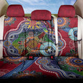 Custom NAIDOC Week 2024 Melbourne Demons Back Car Seat Cover Australia Aboriginal Dot Painting