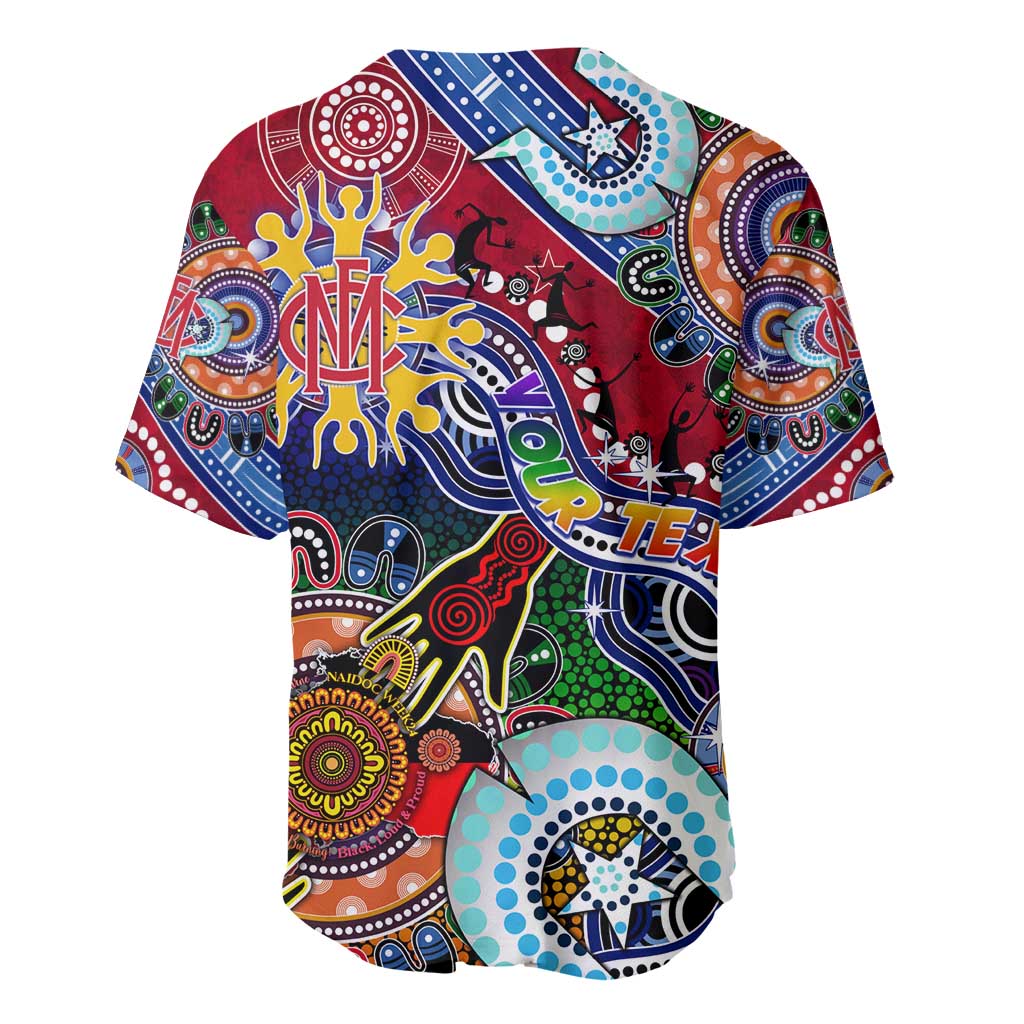 Custom NAIDOC Week 2024 Melbourne Demons Baseball Jersey Australia Aboriginal Dot Painting