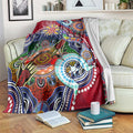 Custom NAIDOC Week 2024 Melbourne Demons Blanket Australia Aboriginal Dot Painting