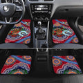 Custom NAIDOC Week 2024 Melbourne Demons Car Mats Australia Aboriginal Dot Painting