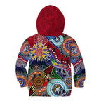 Custom NAIDOC Week 2024 Melbourne Demons Kid Hoodie Australia Aboriginal Dot Painting
