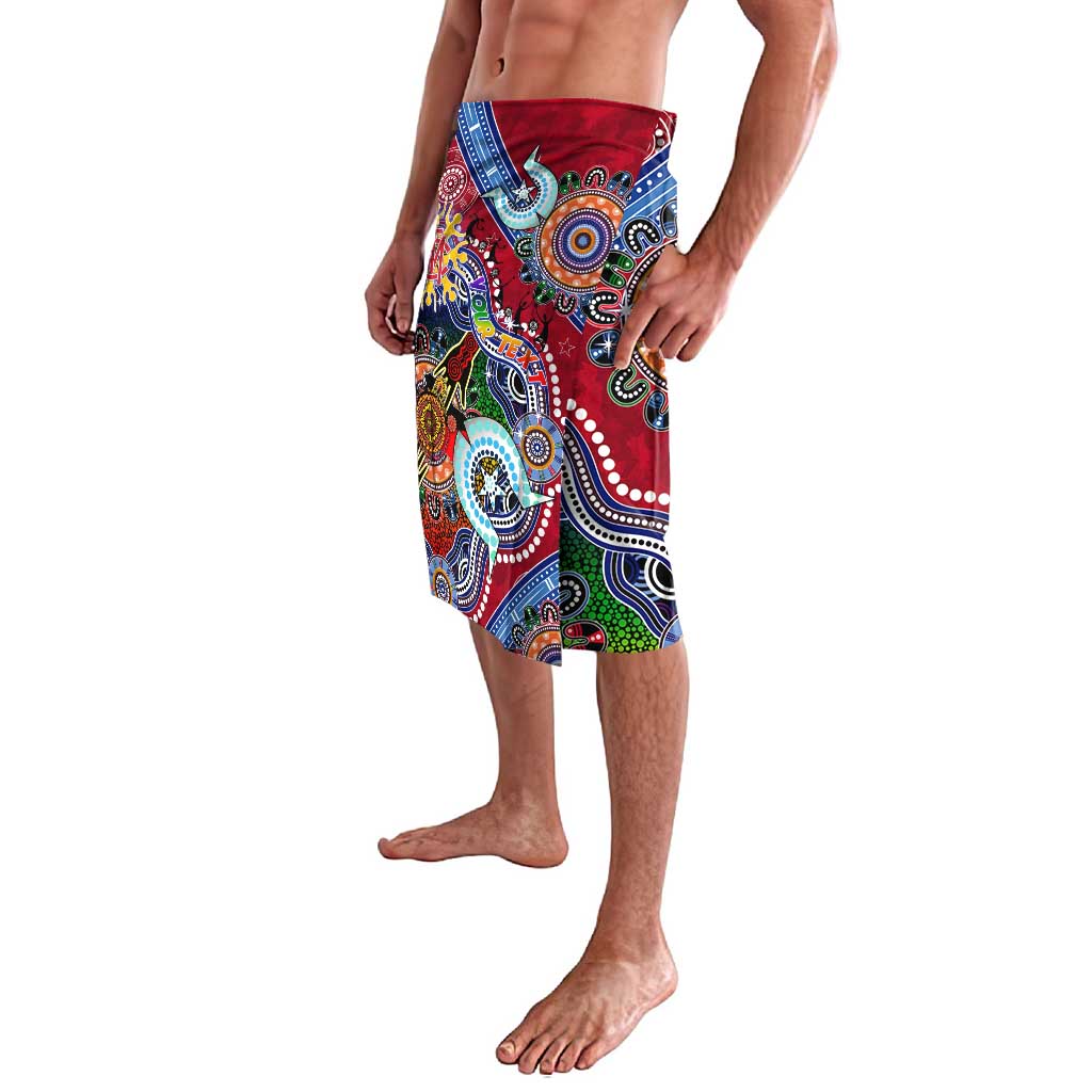 Custom NAIDOC Week 2024 Melbourne Demons Lavalava Australia Aboriginal Dot Painting