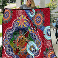 Custom NAIDOC Week 2024 Melbourne Demons Quilt Australia Aboriginal Dot Painting